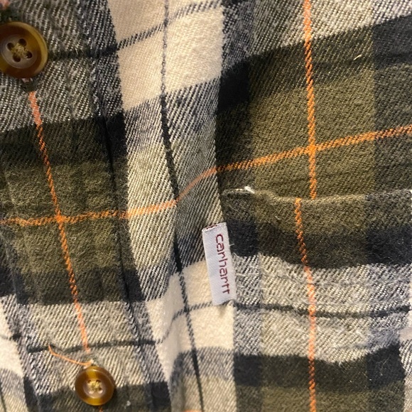 Carharrt plaid flannel button down - Picture 7 of 11